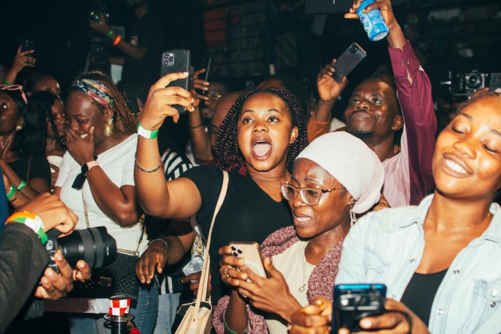 Crowd at D'banj's concert close up - Two-Decade Journey