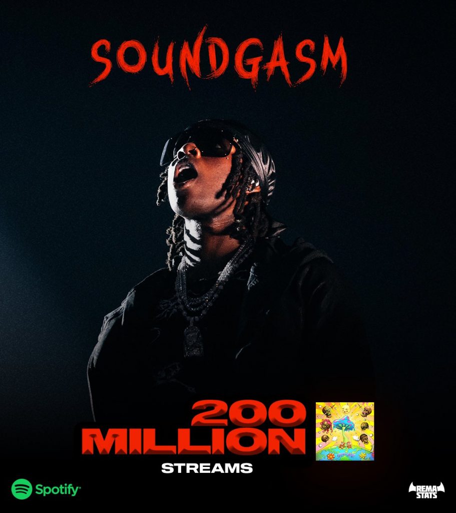 “Soundgasm” Streams Pass 200 Million on Spotify