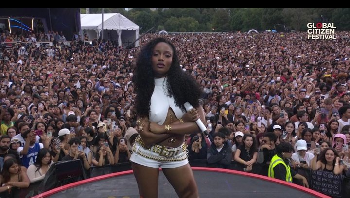 Ayra Starr at the Global Citizen Festival