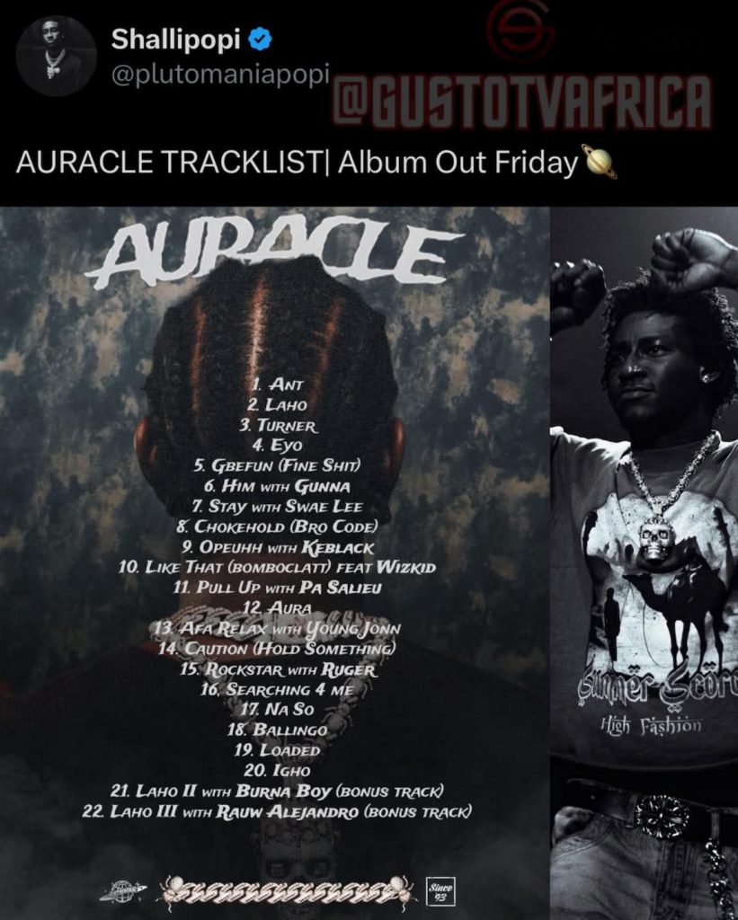 Shallipopi Releases "Auracle" Brand New Album